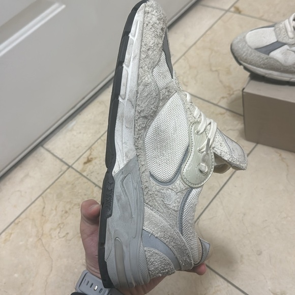 Running Dad Star Mens shoe size 43 (10) US White/Silver - Picture 10 of 16